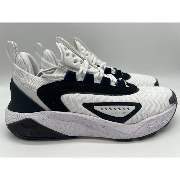 Under Armour Project Rock 7 White Black Team Royal 3027601 104 Women's Size 7 - Picture 1 of 12